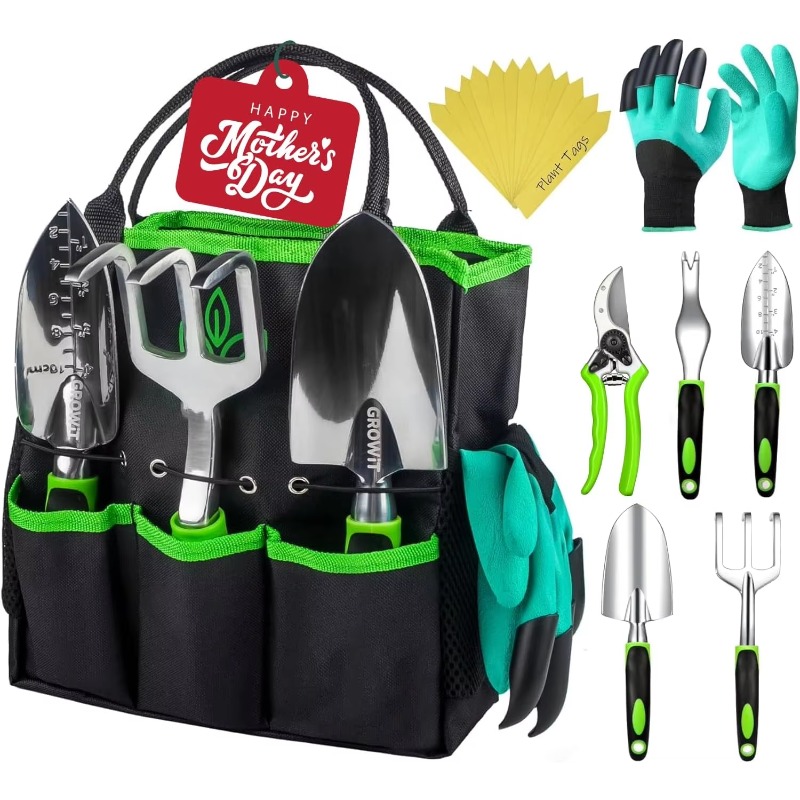 Gardening Hand Tools Yard - Набор из 9 эргономичных садовых инструментов,