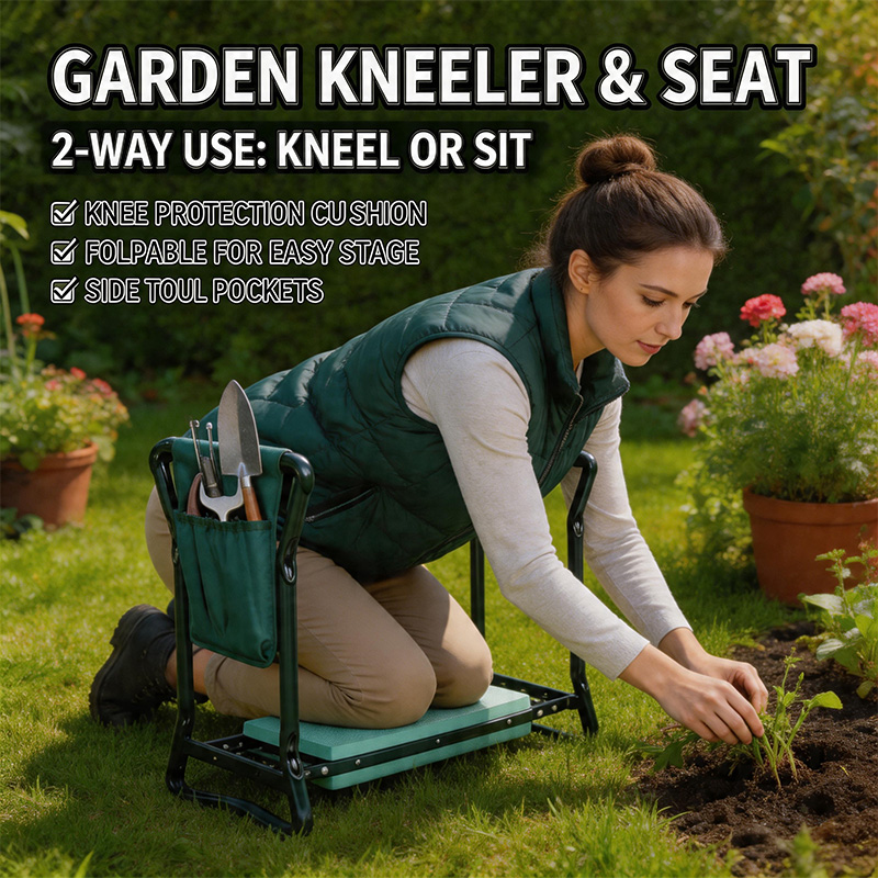 Garden Kneeling Pad - Складной садовый стул-табурет с утолщенной и