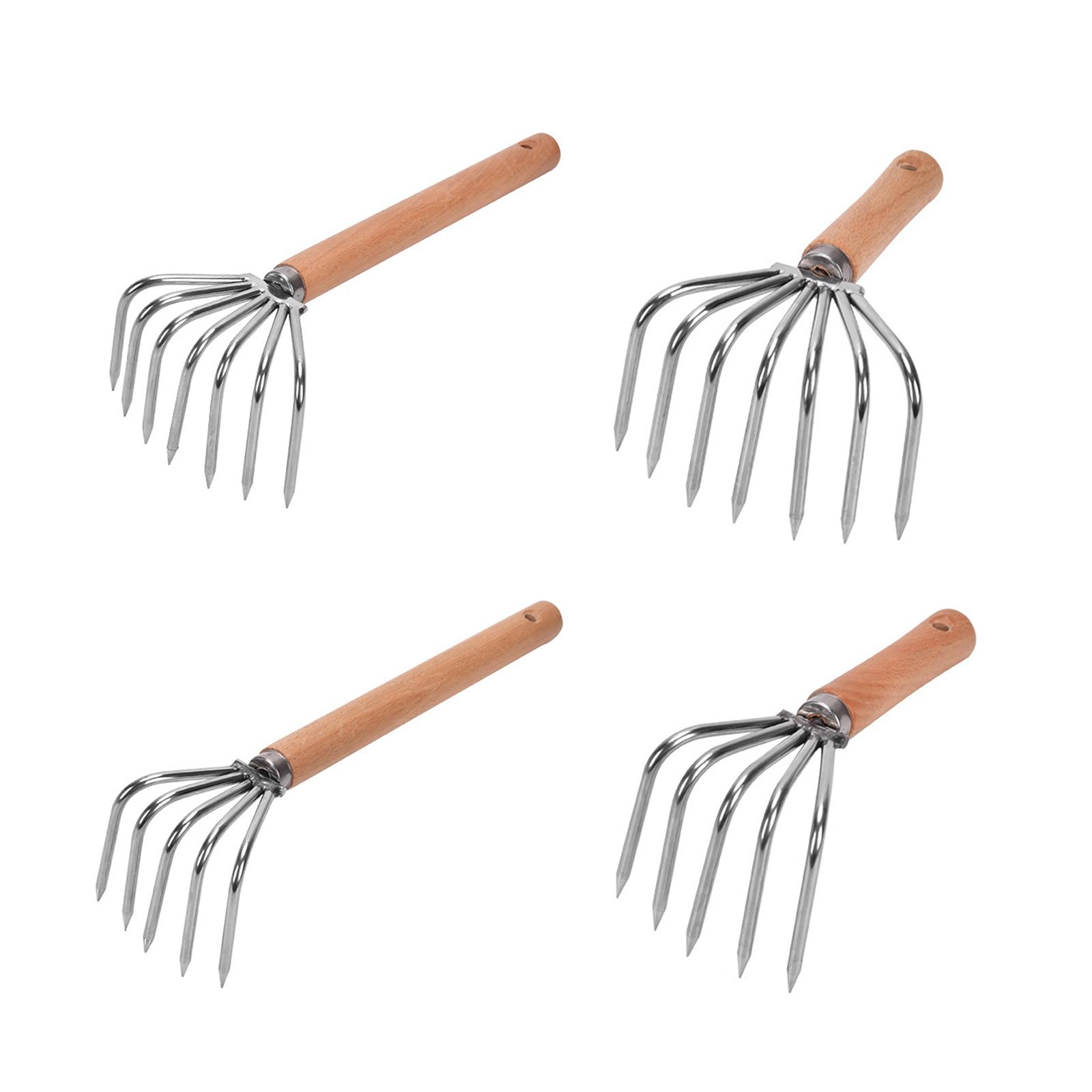 Gardening Hand Tools Yard - Ручные грабли-культиватор, когти из нержавеющей стали,