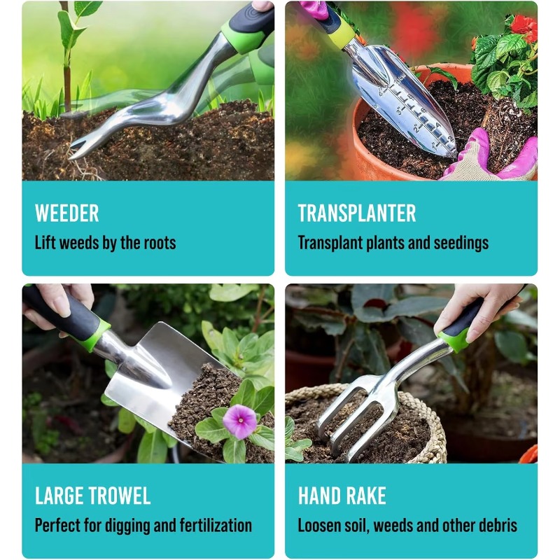 Набор из 9 эргономичных садовы – обзор и цена Gardening Hand Tools Yard