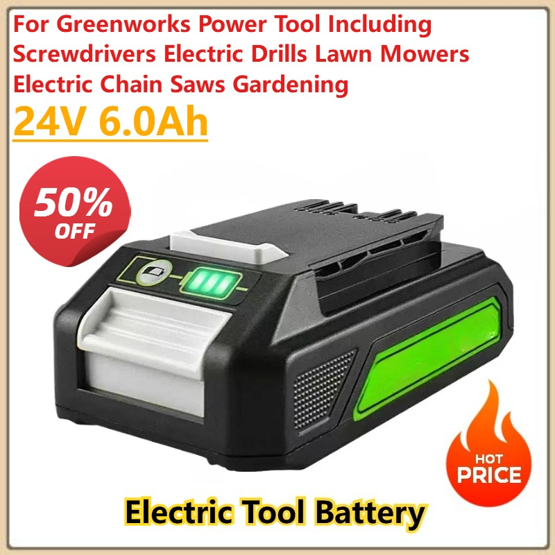 Для Greenworks 24 В 6,0 Ач эле – обзор и цена Gardening Tools Battery Powered