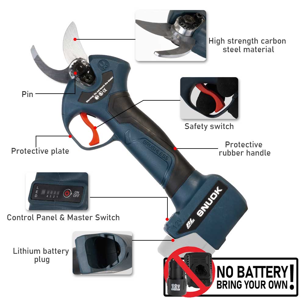 Электрические бесщеточные сека – обзор и цена Gardening Tools Battery Powered