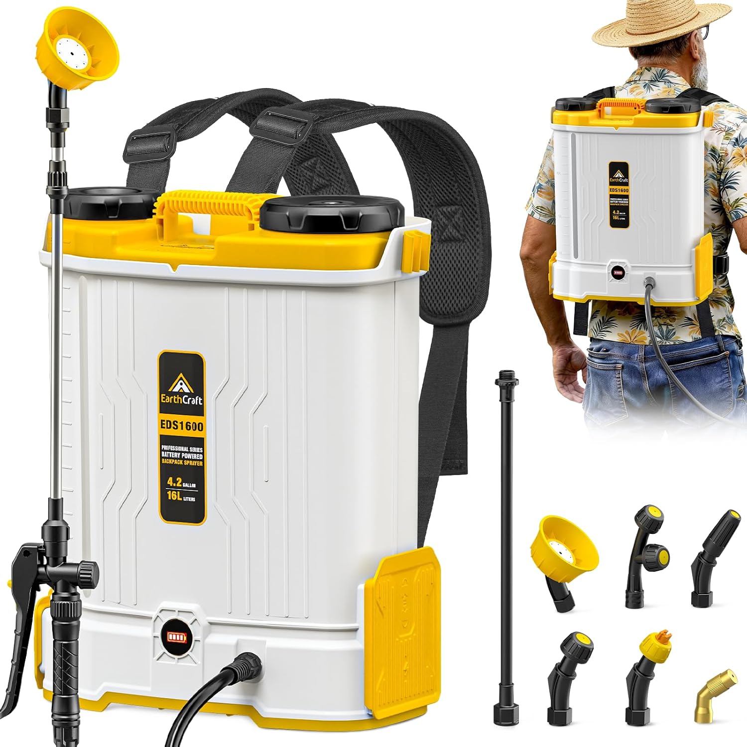 Ранцевый опрыскиватель на 4,2  – обзор и цена Gardening Tools Battery Powered