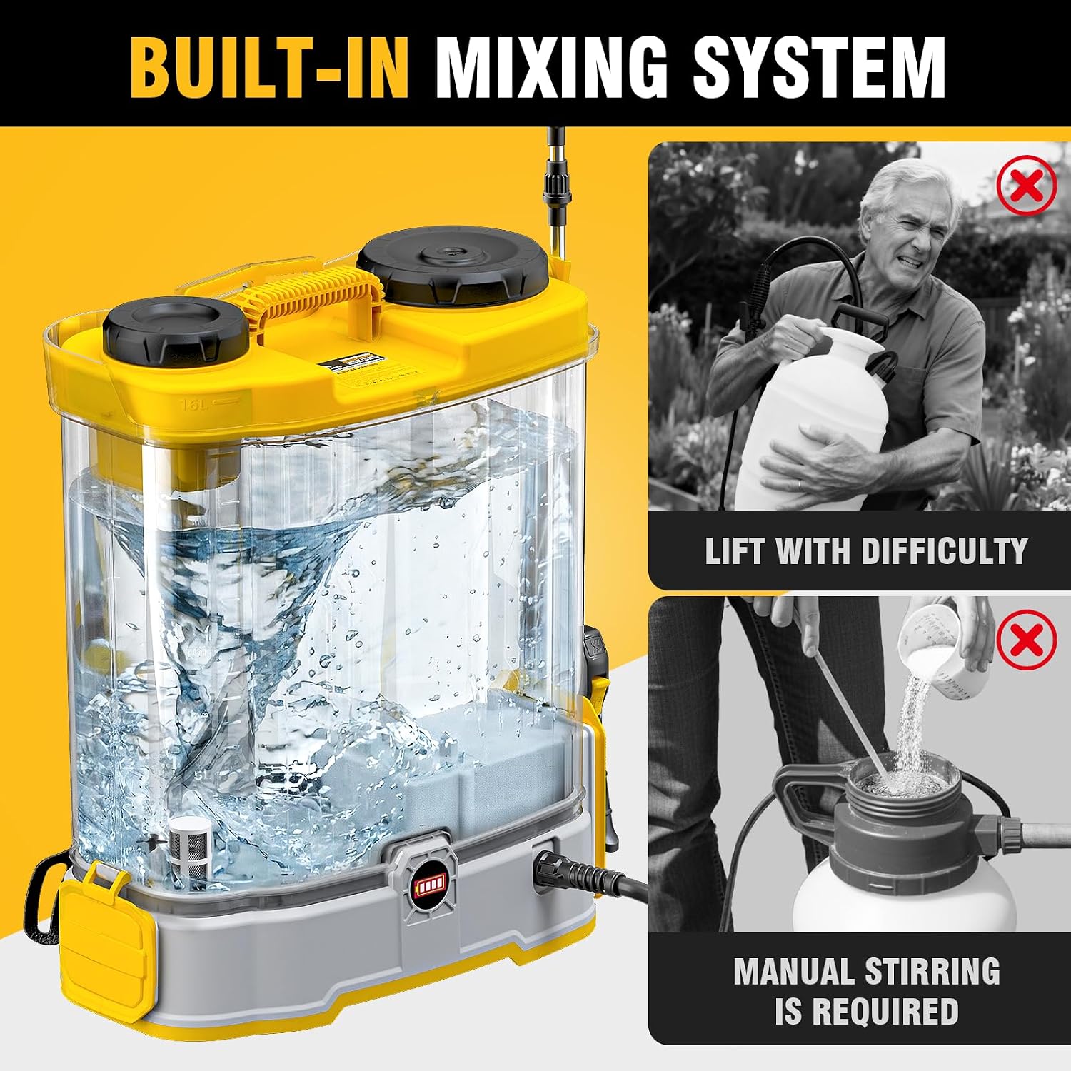 Ранцевый опрыскиватель на 4,2  – обзор и цена Gardening Tools Battery Powered