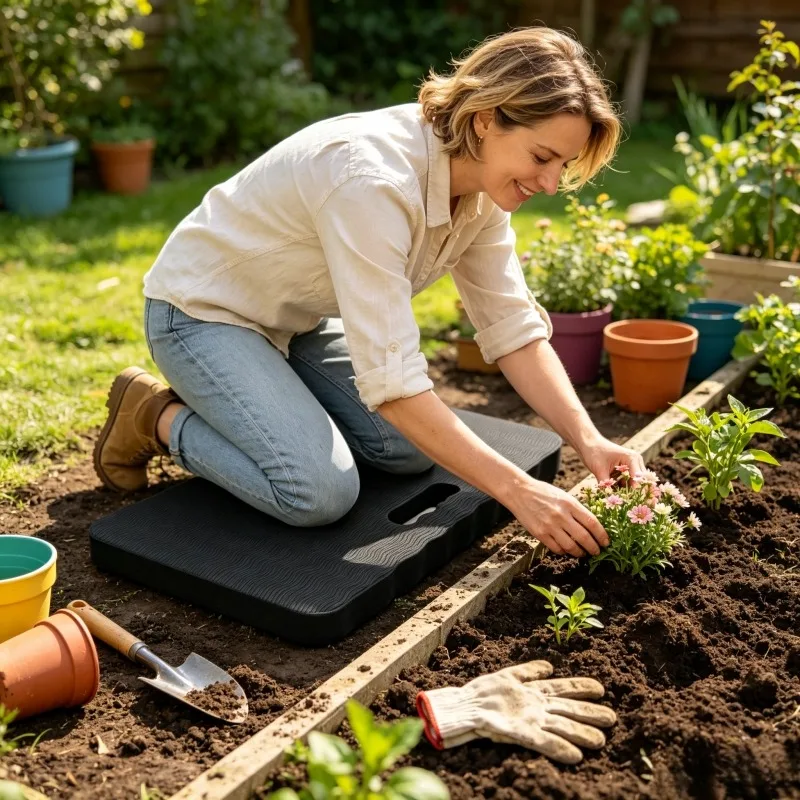 Толстый водонепроницаемый ковр – обзор и цена Garden Kneeling Pad