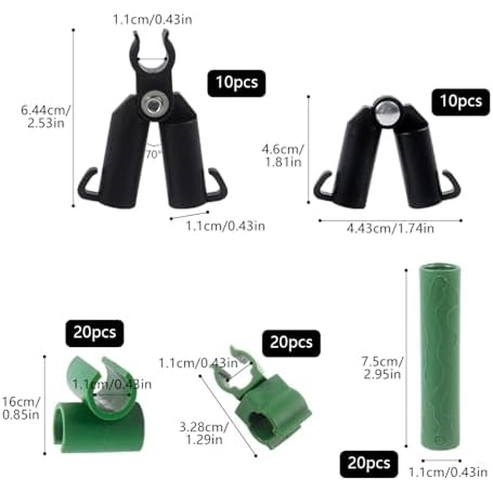 80 шт. 11 мм Соединительные за – обзор и цена Gardening Tools Set
